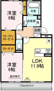 フリージア【3階】の間取り
