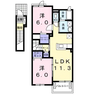 ルミナーレ【2階】の間取り
