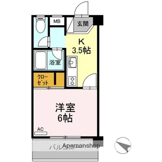 ROSE HOUSE【4階】の間取り