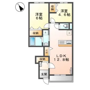 サンクレール【1階】の間取り