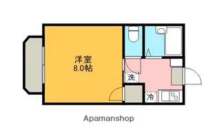 ウェルネス西条F【206号室】の間取り