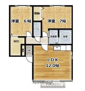 ソレイユ【2階】の間取り