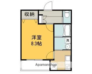 ピーエス西条【104号室】の間取り