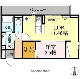 ジョイアススマート西条【2階】の間取り