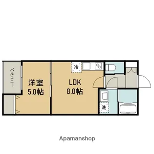MAYFAIR【204号室】の間取り