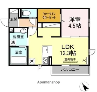 ラルーチェB【2階】の間取り