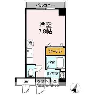 広大ブルデル【5階】の間取り