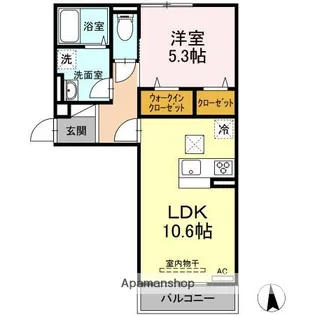 クレールリコルド【2階】の間取り