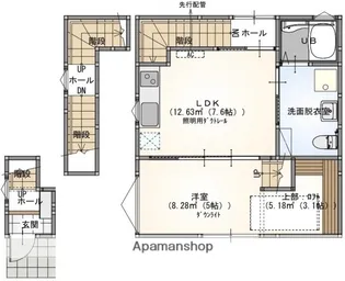 S.A.BOX御薗宇【3階】の間取り