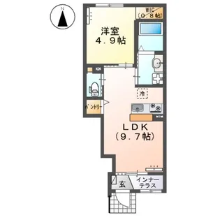 メゾン アンシェンヌ【1階】の間取り