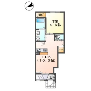 アイリスE【1階】の間取り