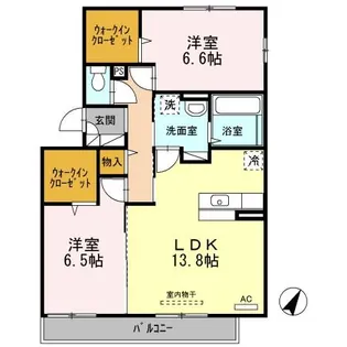 クレール古新開【3階】の間取り