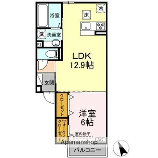 D−ROOM MISONOU【1階】の間取り