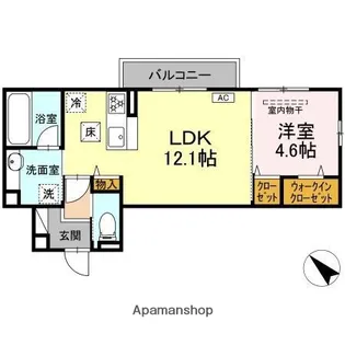 メゾン ルナール【1階】の間取り