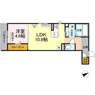 アネシス寺家A・B A棟【3階】の間取り