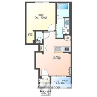 HALE ELUEKO【1階】の間取り