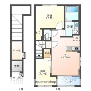 HALE ELUEKO【2階】の間取り