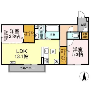 グレイスガーデンC【1階】の間取り