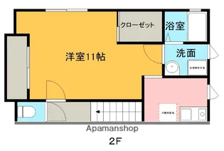 マウンテンヒル【202号室】の間取り