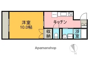 メイプルS中島【308号室】の間取り