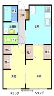 フレンテA【2階】の間取り