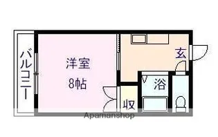 ラポール【304号室】の間取り