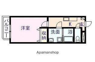 アヴェニールⅡ【101号室】の間取り