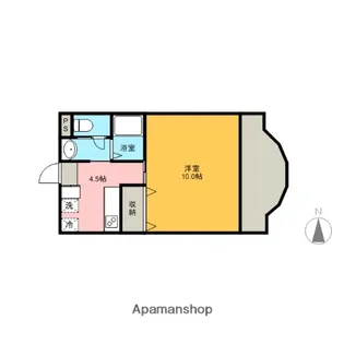TN布袋【410号室】の間取り