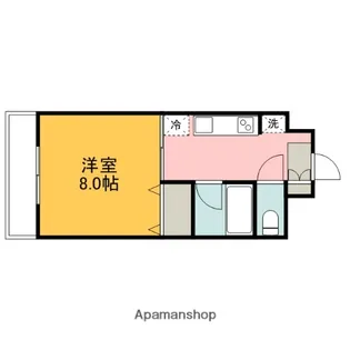 晩讃舘【503号室】の間取り