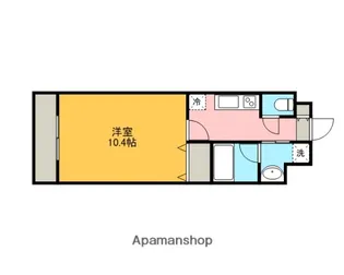 キャンパスシティ西条【401号室】の間取り