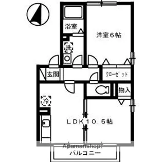リヴェール西条【2階】の間取り
