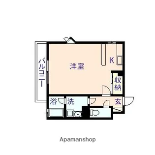 パークビスタ中央【205号室】の間取り
