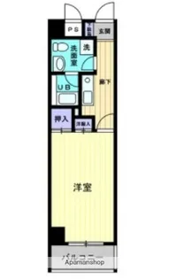 グランドール濱本【6階】の間取り