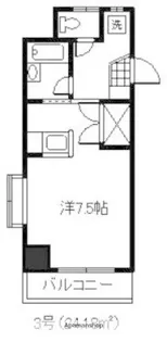 アソシエ大町【403号室】の間取り