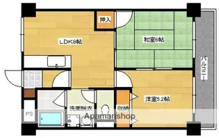 ラシュレ玉下【901号室】の間取り