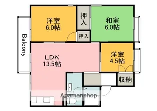 セジュールなごみ【1階】の間取り