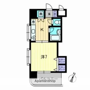 ベルレージュ二葉の里【4階】の間取り
