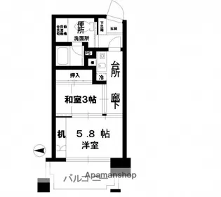 モア・マリオ平和公園【8階】の間取り