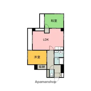 広島県広島市東区中山中町【マンション】の間取り