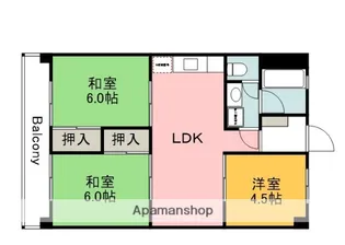 EST中筋(旧 グランツ中筋)【203号室】の間取り