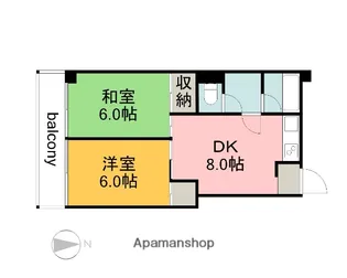 メゾン萩【2階】の間取り