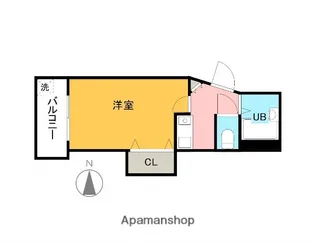 LA PRIMAVILLA地蔵通り【8階】の間取り
