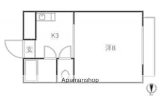 ハイツ矢賀新町Ⅰ【4階】の間取り