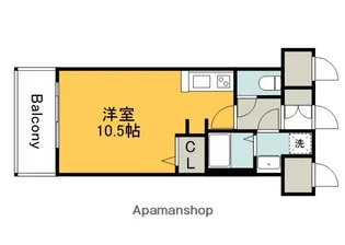 グラビスコート広島駅前通り【5階】の間取り