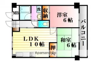 ハーシオンフルタⅡ【2階】の間取り
