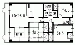 ブリアンローズ上幟【5階】の間取り