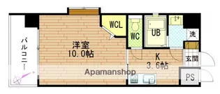 グラビスコート十日市【4階】の間取り