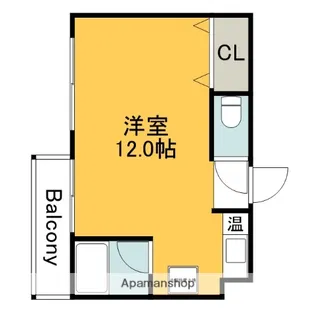 リバーコートA【4階】の間取り