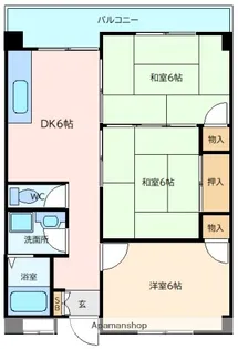 ブランシェ牛田【4階】の間取り