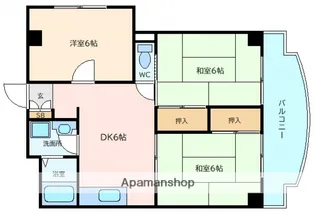 ブランシェ牛田【4階】の間取り